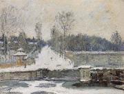 Alfred Sisley The Watering Place at Marly le Roi Sweden oil painting artist